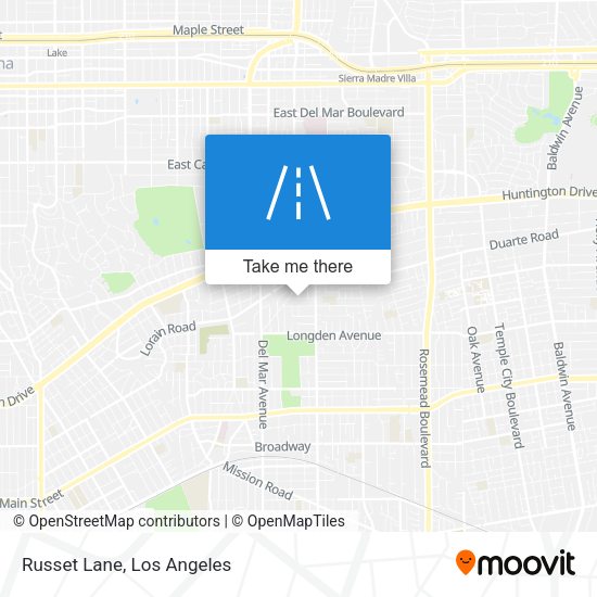 Mapa de Russet Lane