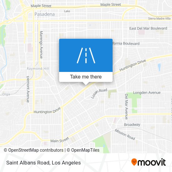 Saint Albans Road map