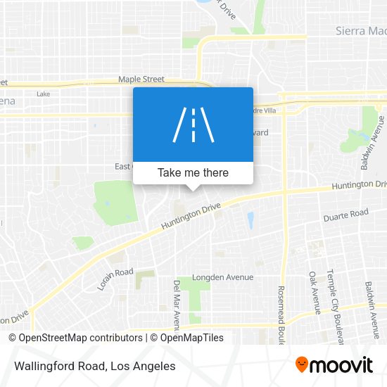 Wallingford Road map