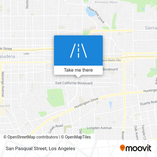 San Pasqual Street map