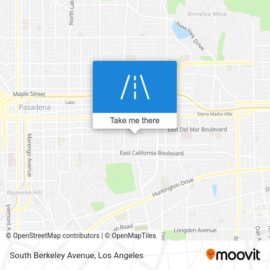 Mapa de South Berkeley Avenue