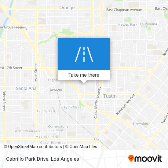 Cabrillo Park Drive map