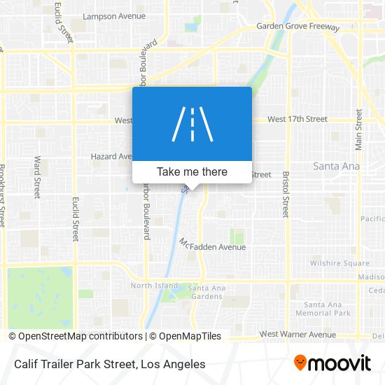 Mapa de Calif Trailer Park Street