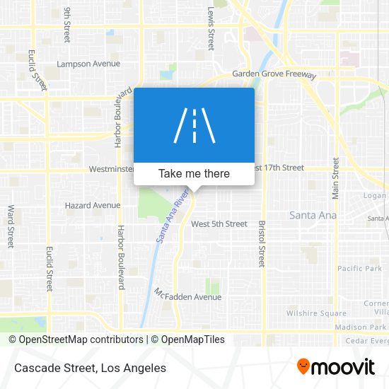 Cascade Street map