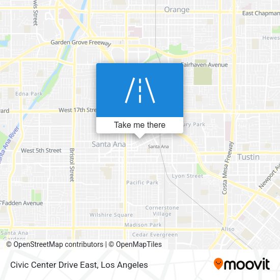 Civic Center Drive East map