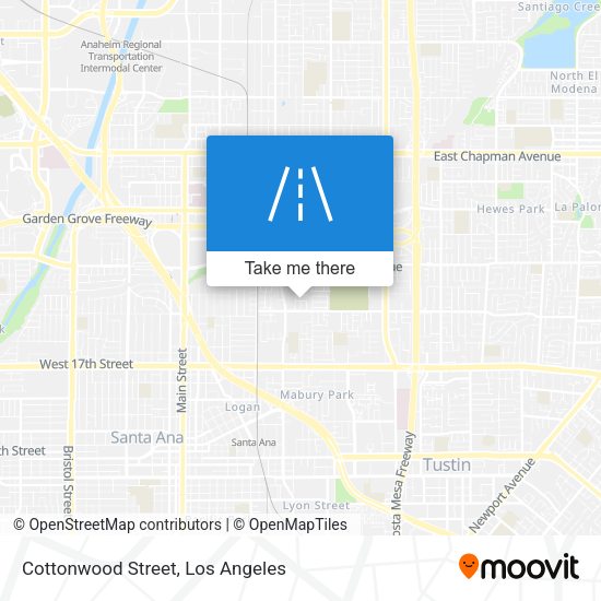 Cottonwood Street map