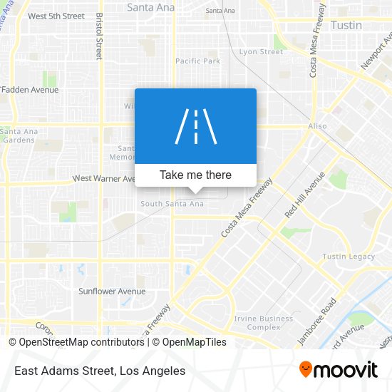 East Adams Street map
