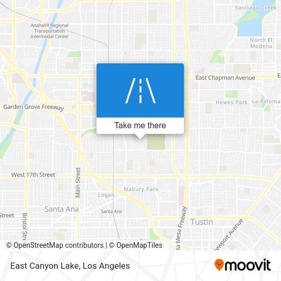 Mapa de East Canyon Lake