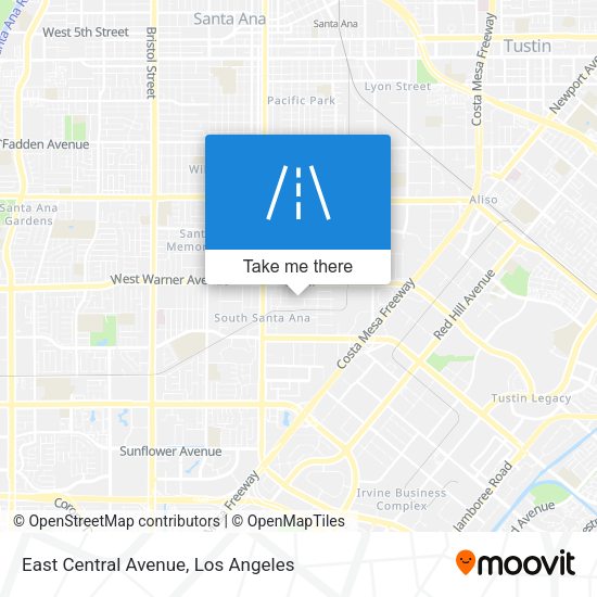 Mapa de East Central Avenue