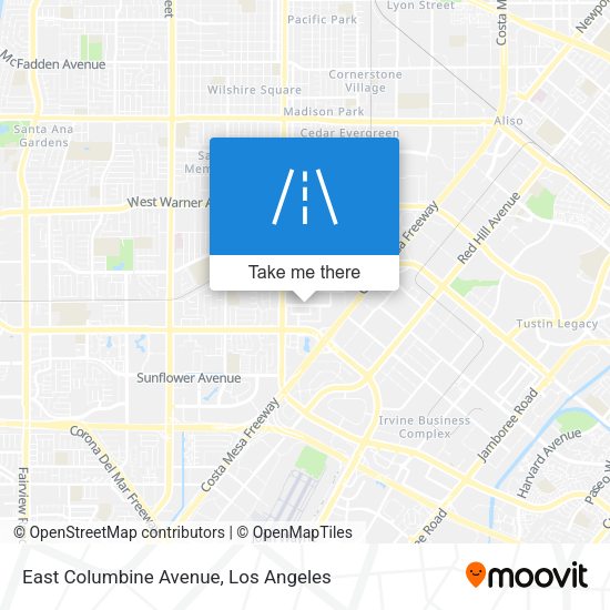 East Columbine Avenue map