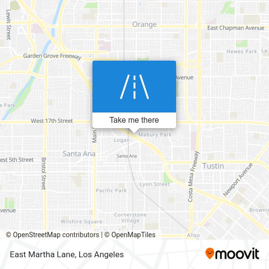 Mapa de East Martha Lane