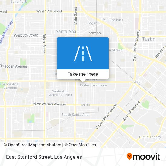Mapa de East Stanford Street