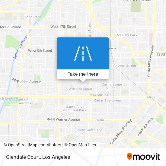 Mapa de Glendale Court