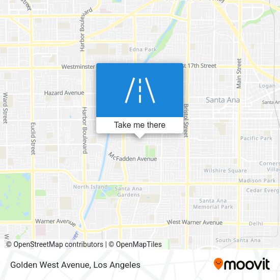 Golden West Avenue map