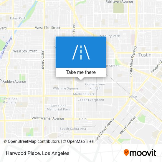 Mapa de Harwood Place