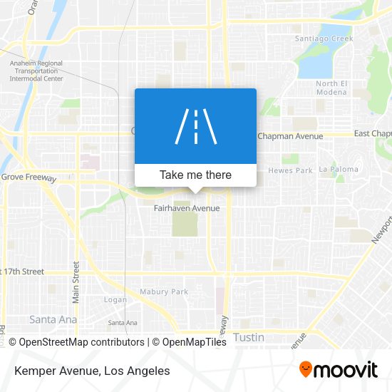 Mapa de Kemper Avenue