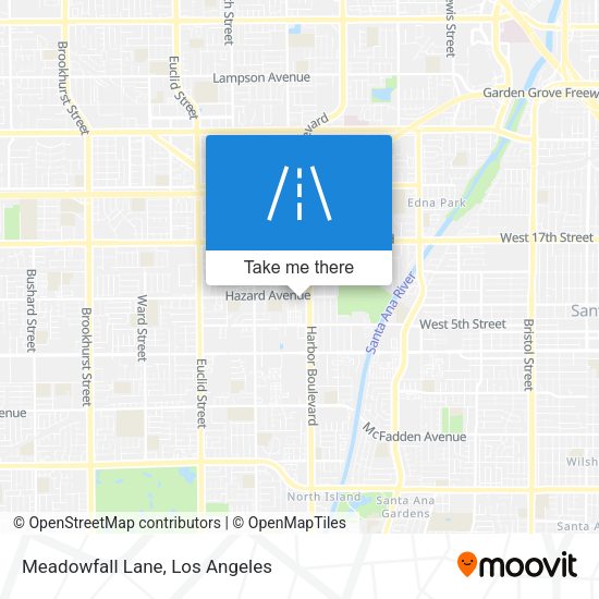 Meadowfall Lane map