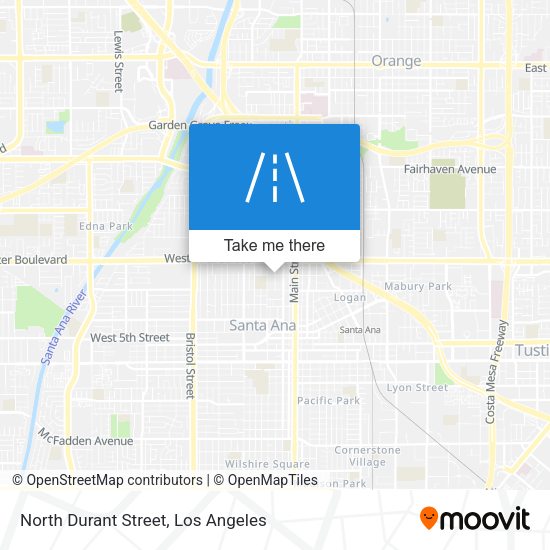 North Durant Street map