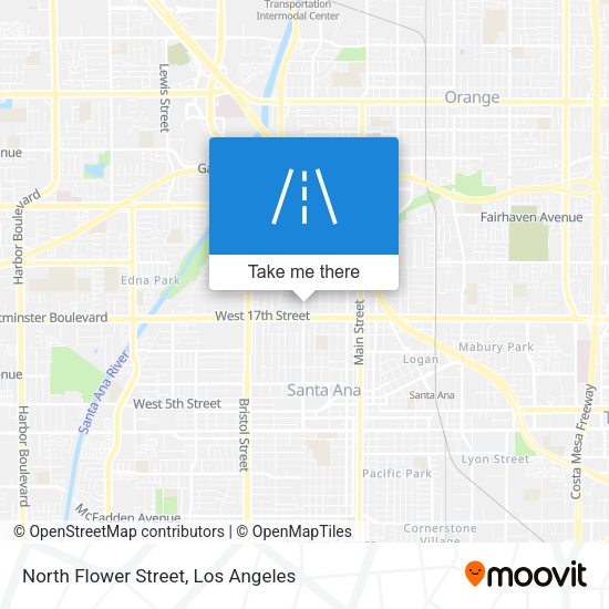 Mapa de North Flower Street