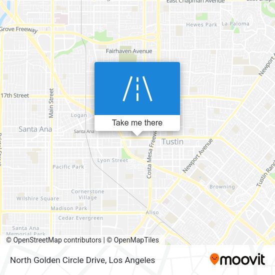 North Golden Circle Drive map