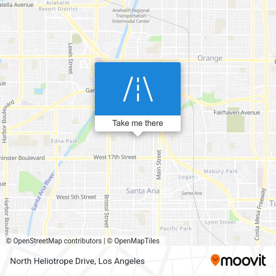 North Heliotrope Drive map