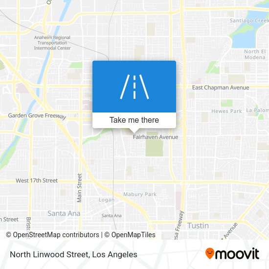 North Linwood Street map