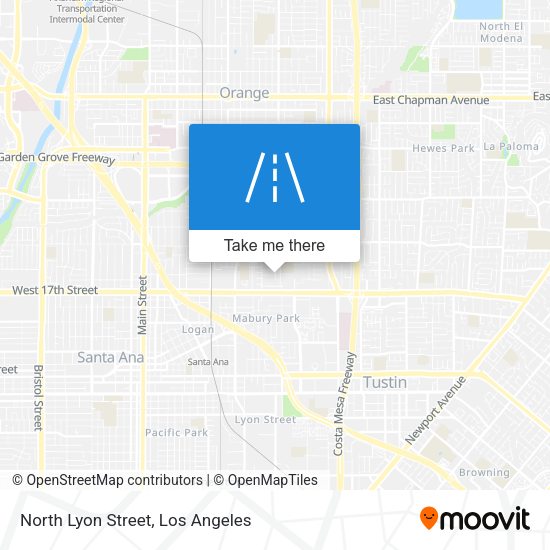Mapa de North Lyon Street