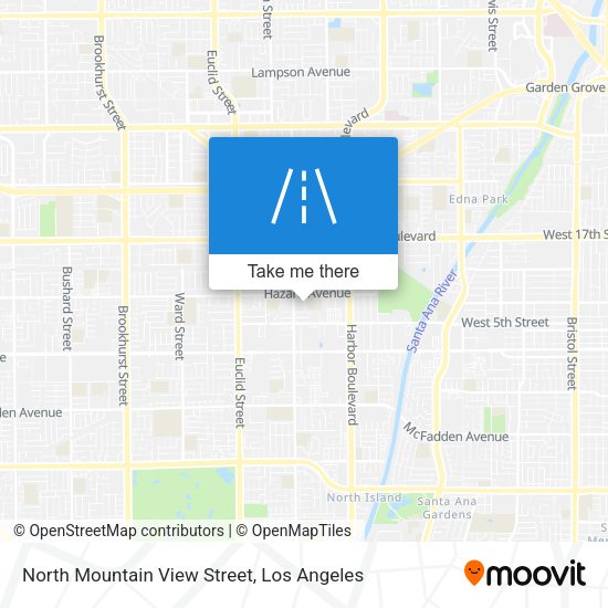 North Mountain View Street map