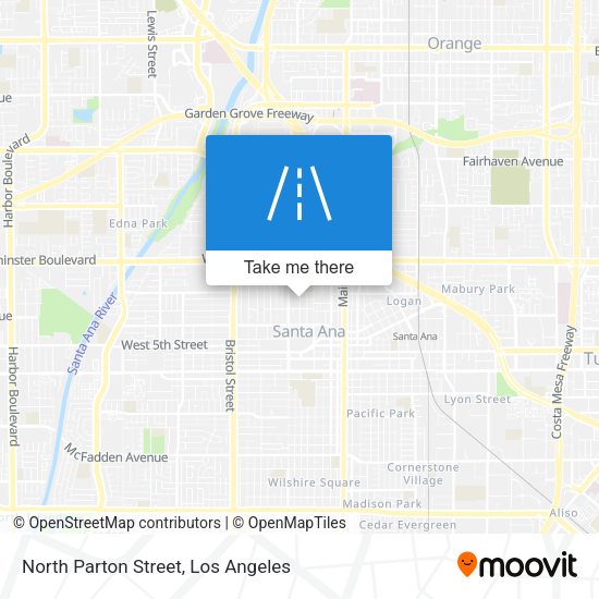 North Parton Street map