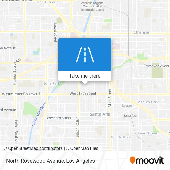 Mapa de North Rosewood Avenue