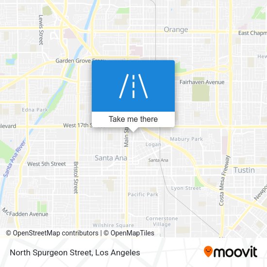 North Spurgeon Street map