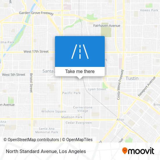 North Standard Avenue map