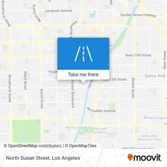 North Susan Street map