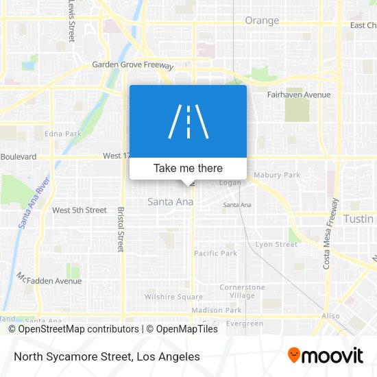 North Sycamore Street map