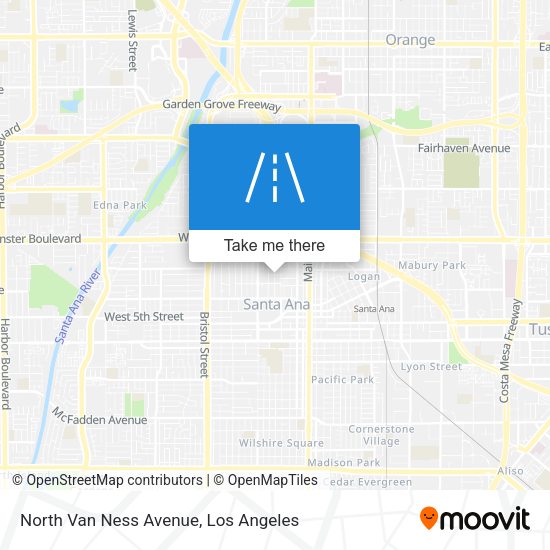 Mapa de North Van Ness Avenue