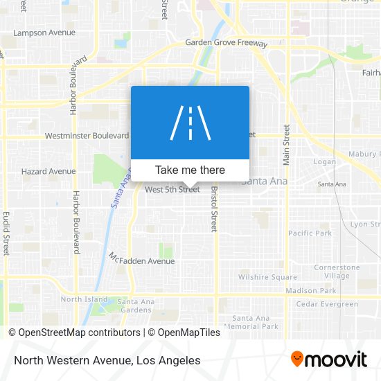 North Western Avenue map