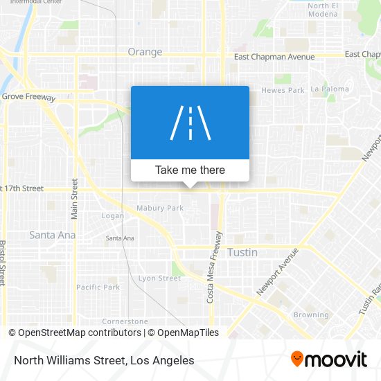 North Williams Street map