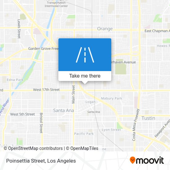 Mapa de Poinsettia Street