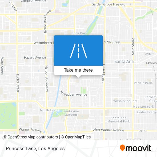 Princess Lane map