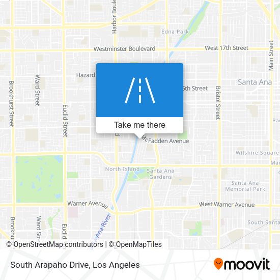 Mapa de South Arapaho Drive