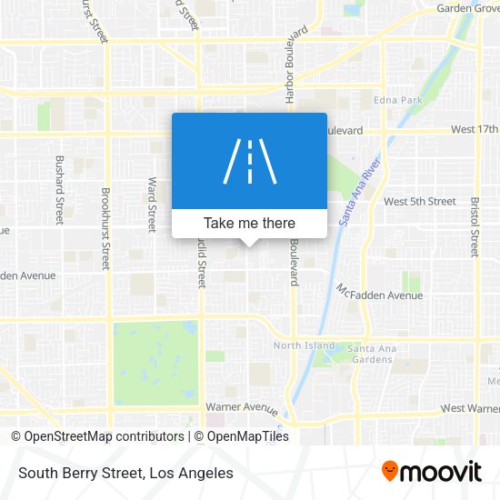 South Berry Street map