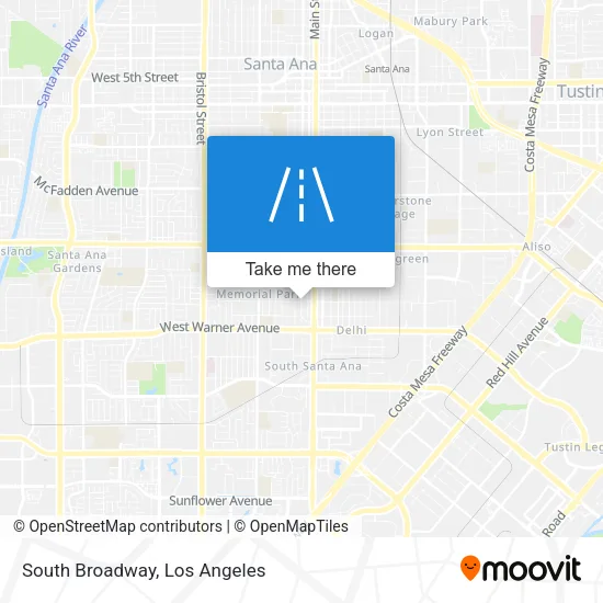 South Broadway map