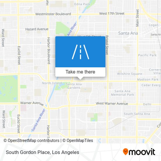 South Gordon Place map