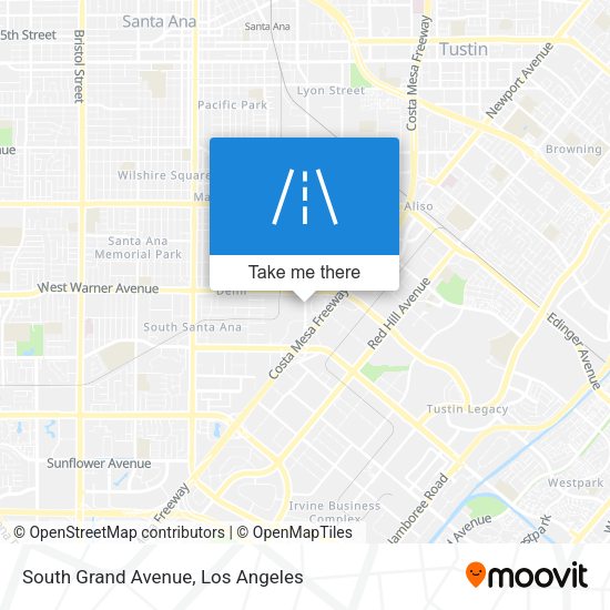 Mapa de South Grand Avenue
