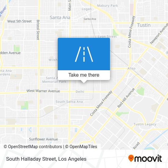 Mapa de South Halladay Street