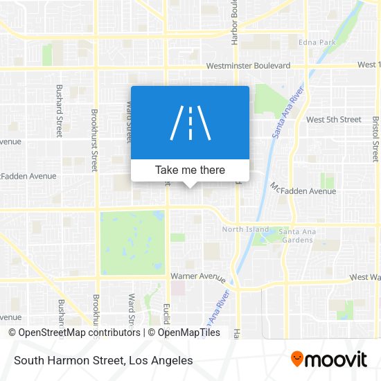 South Harmon Street map