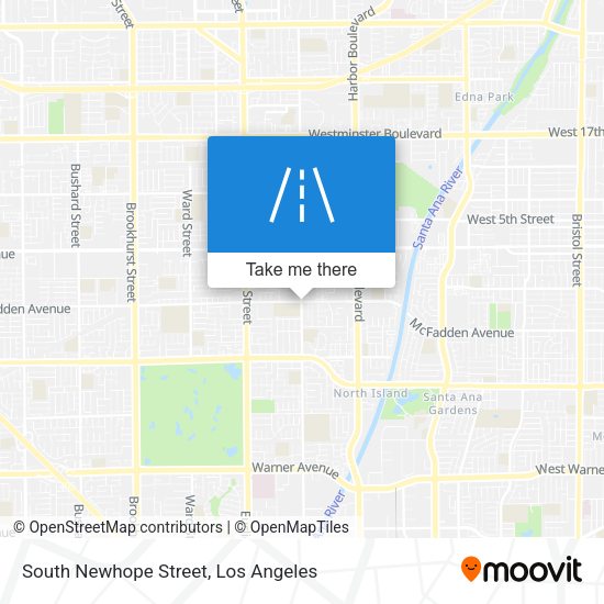 South Newhope Street map