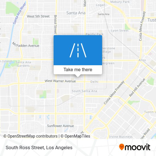 South Ross Street map