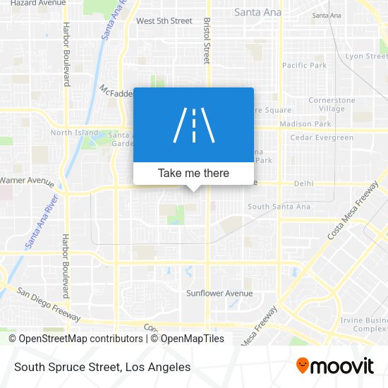 South Spruce Street map
