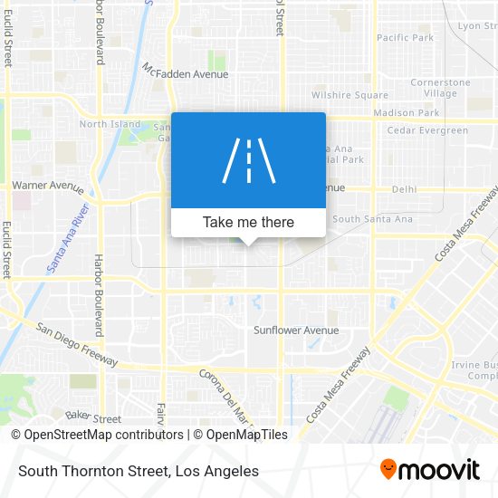 Mapa de South Thornton Street